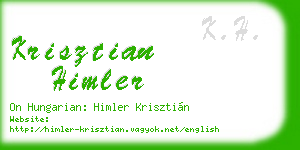 krisztian himler business card